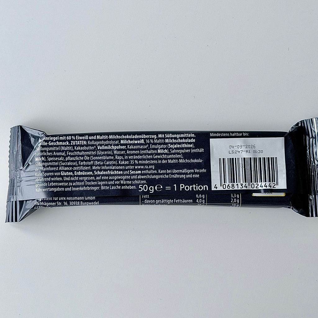 Barre protéinée Vanille  60% de protéines