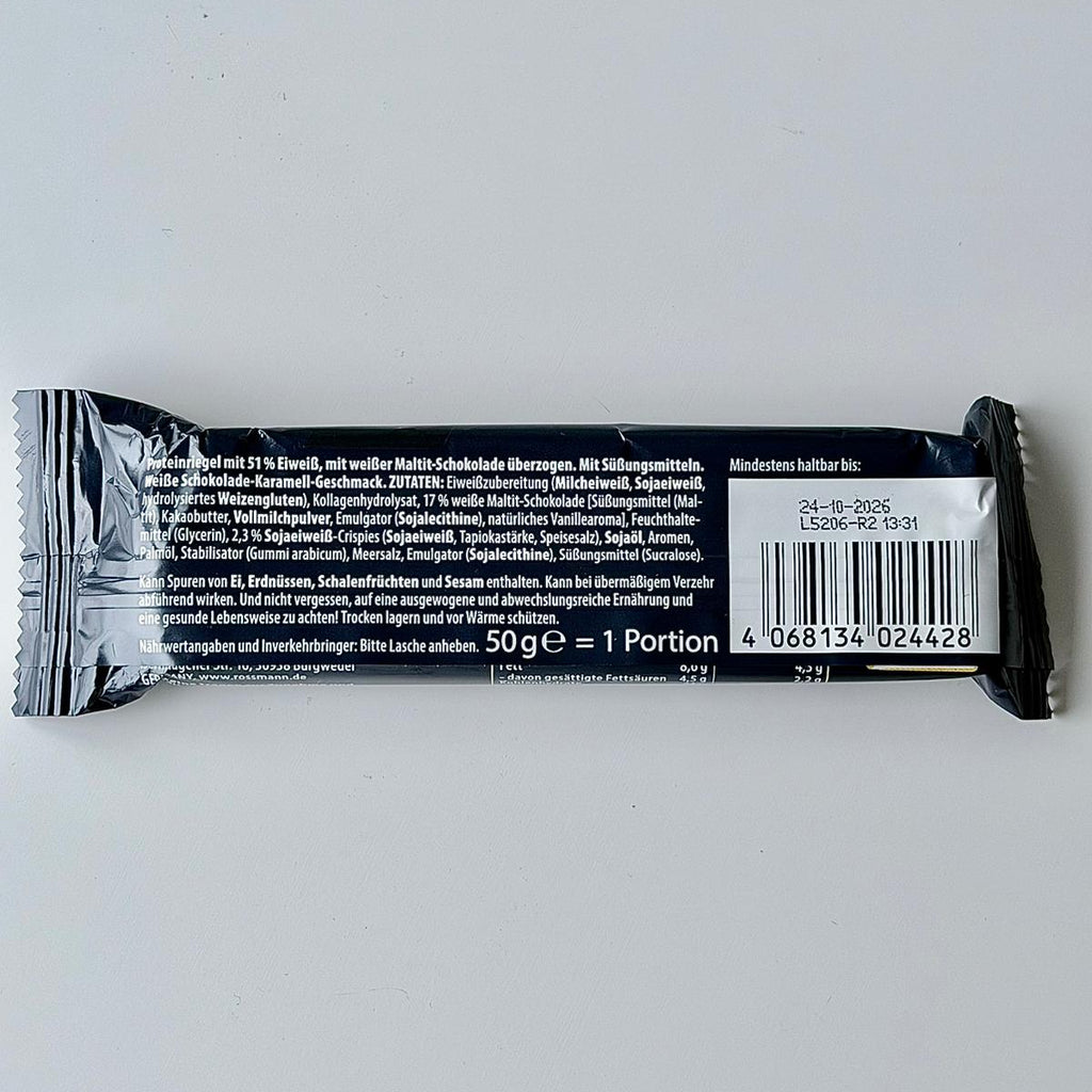 Barre protéinée Caramel blanc 51% de protéines