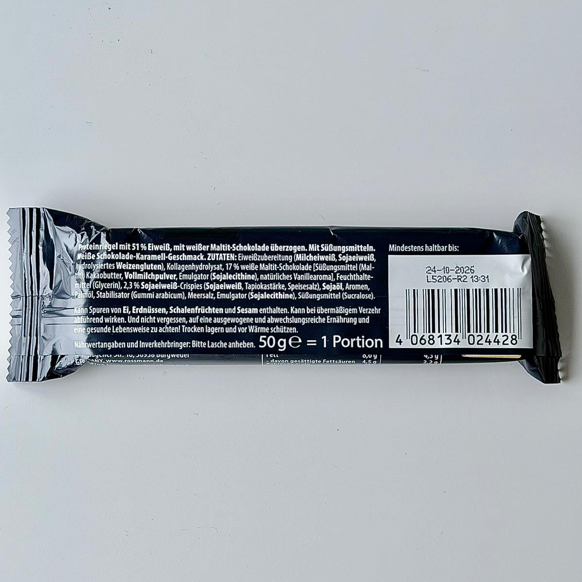 Barre protéinée Caramel blanc 51% de protéines